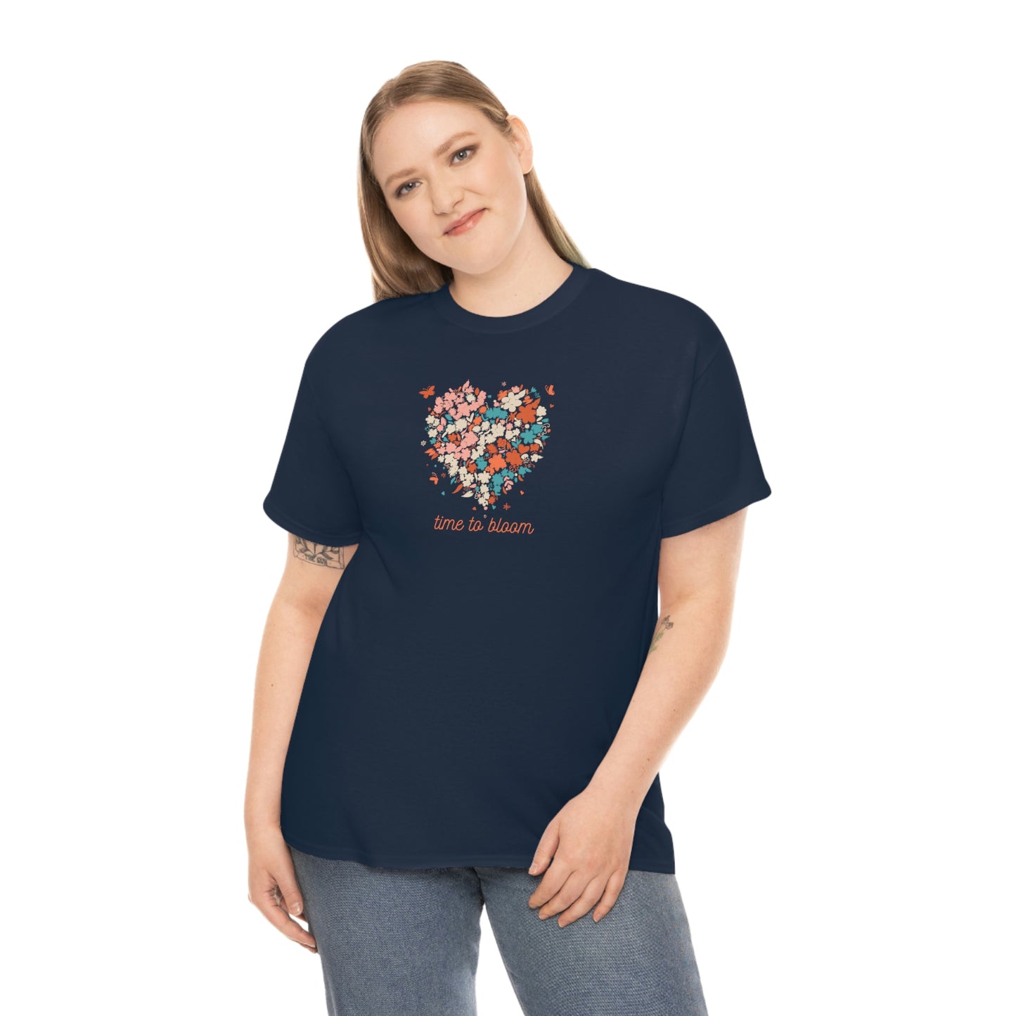 "Time to Bloom" Unisex Heavy Cotton Tee