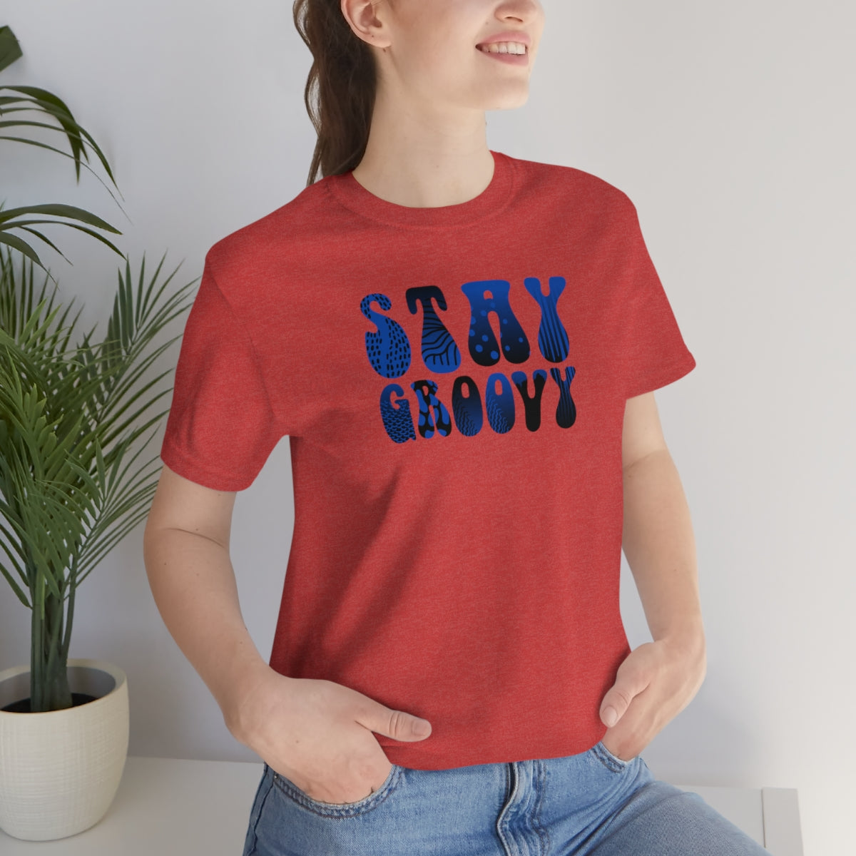"Stay Groovy" Unisex Jersey Short Sleeve Tee