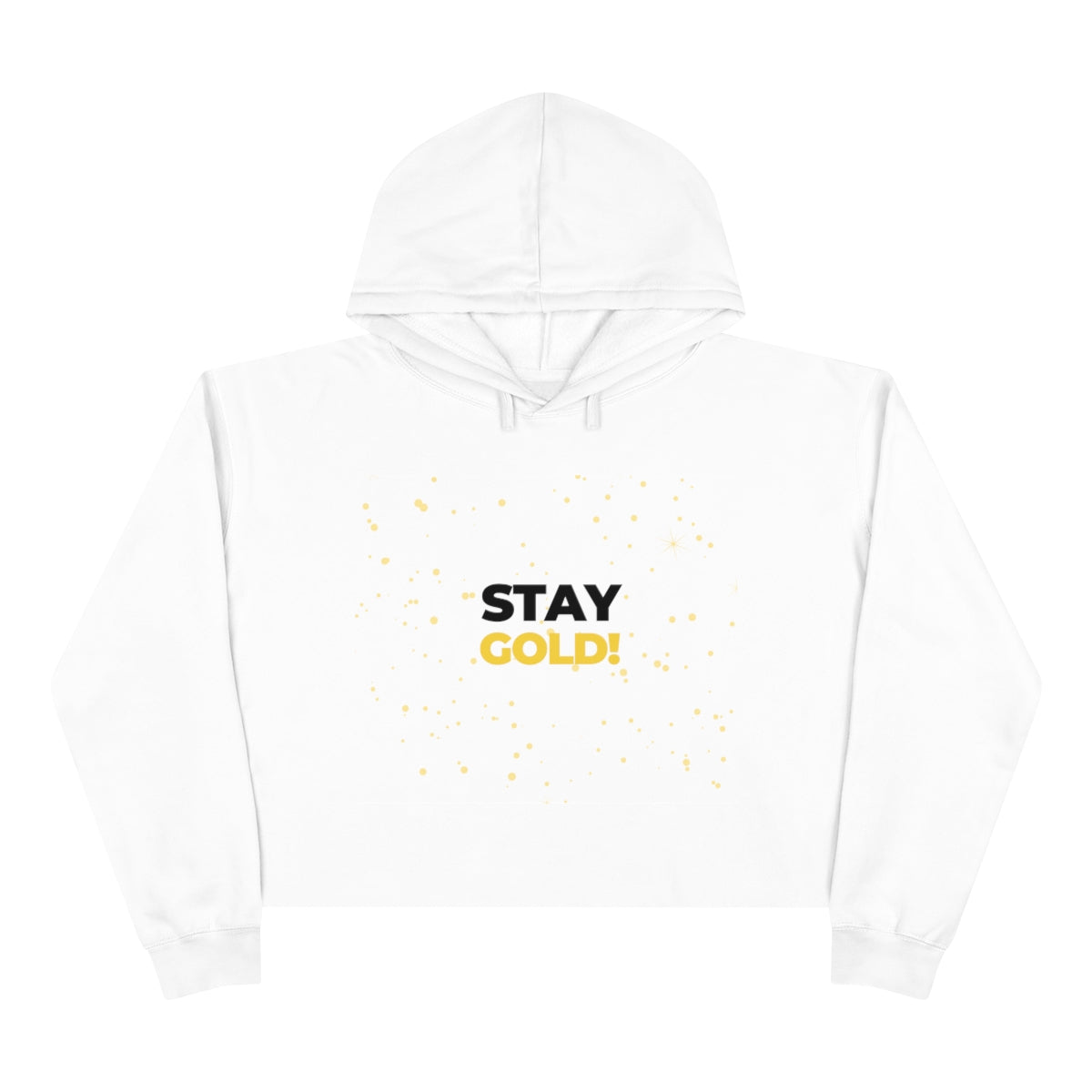 "Stay Gold" Crop Hoodie