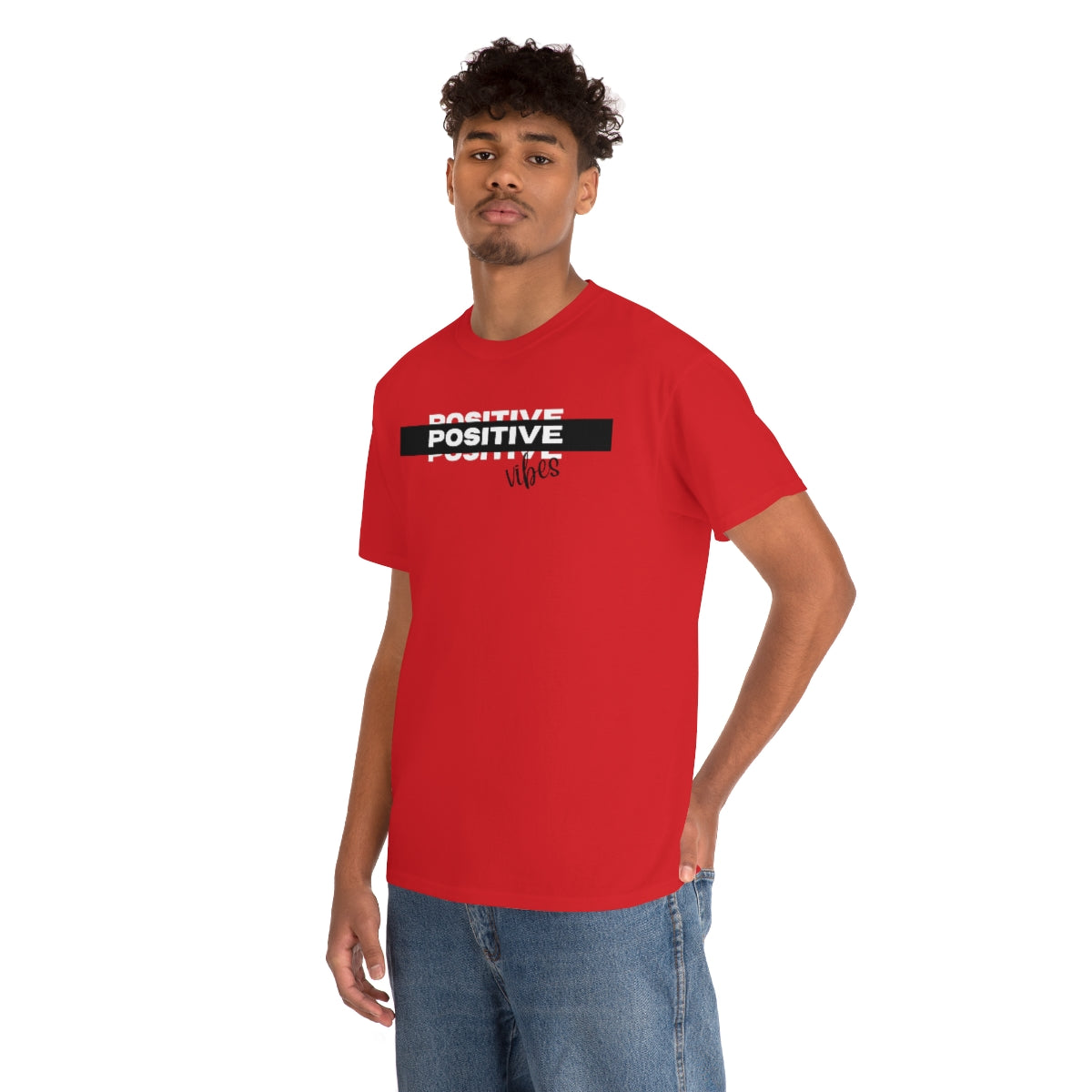 Positive Vibes Unisex Heavy Cotton Tee