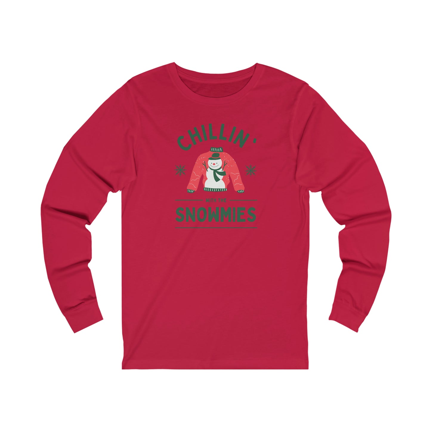 "Chilin With The Snowmies" Unisex Jersey Long Sleeve Tee