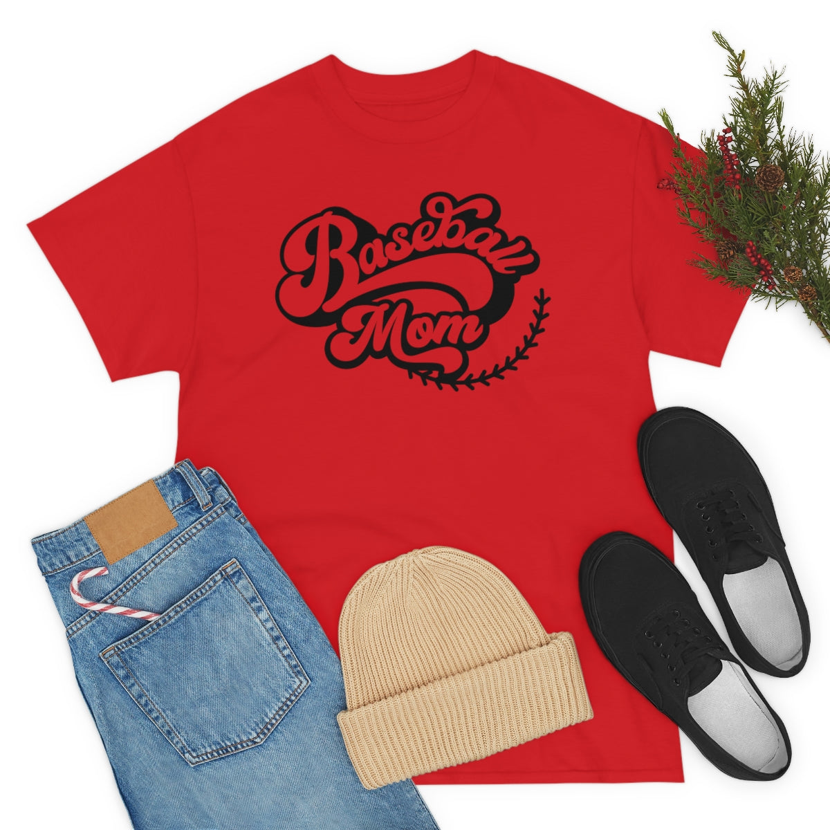 "Baseball Mom" Unisex Heavy Cotton Tee