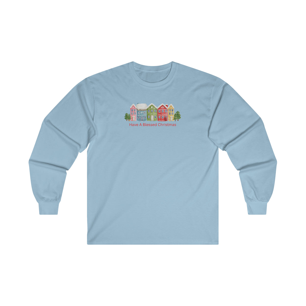 "Have A Blessed Christmas" Ultra Cotton Long Sleeve Tee