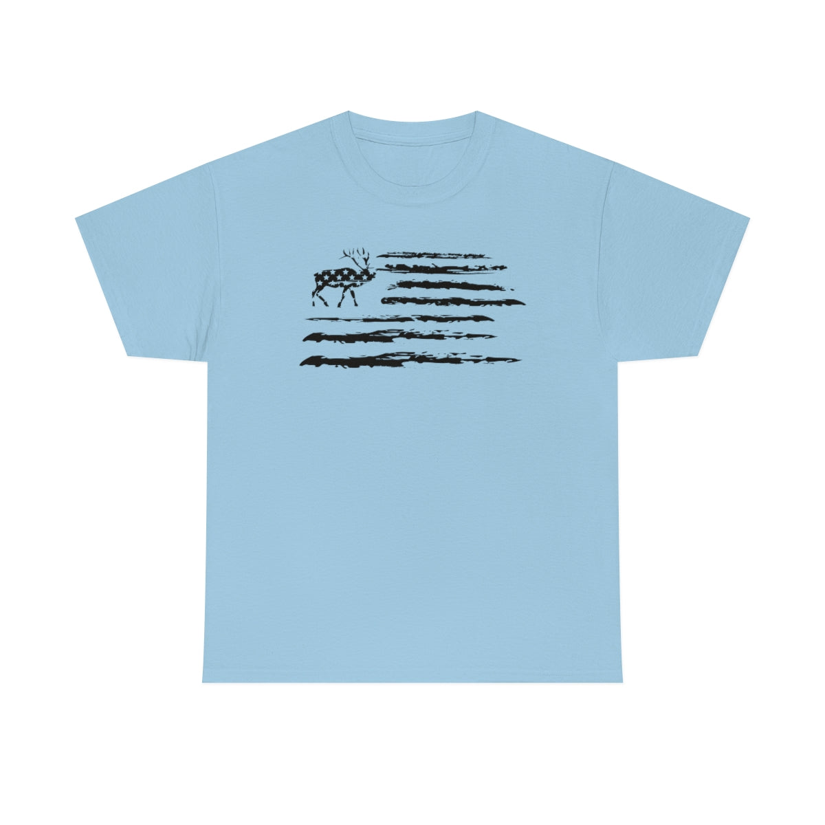 "Black Deer Flag" Unisex Heavy Cotton Tee