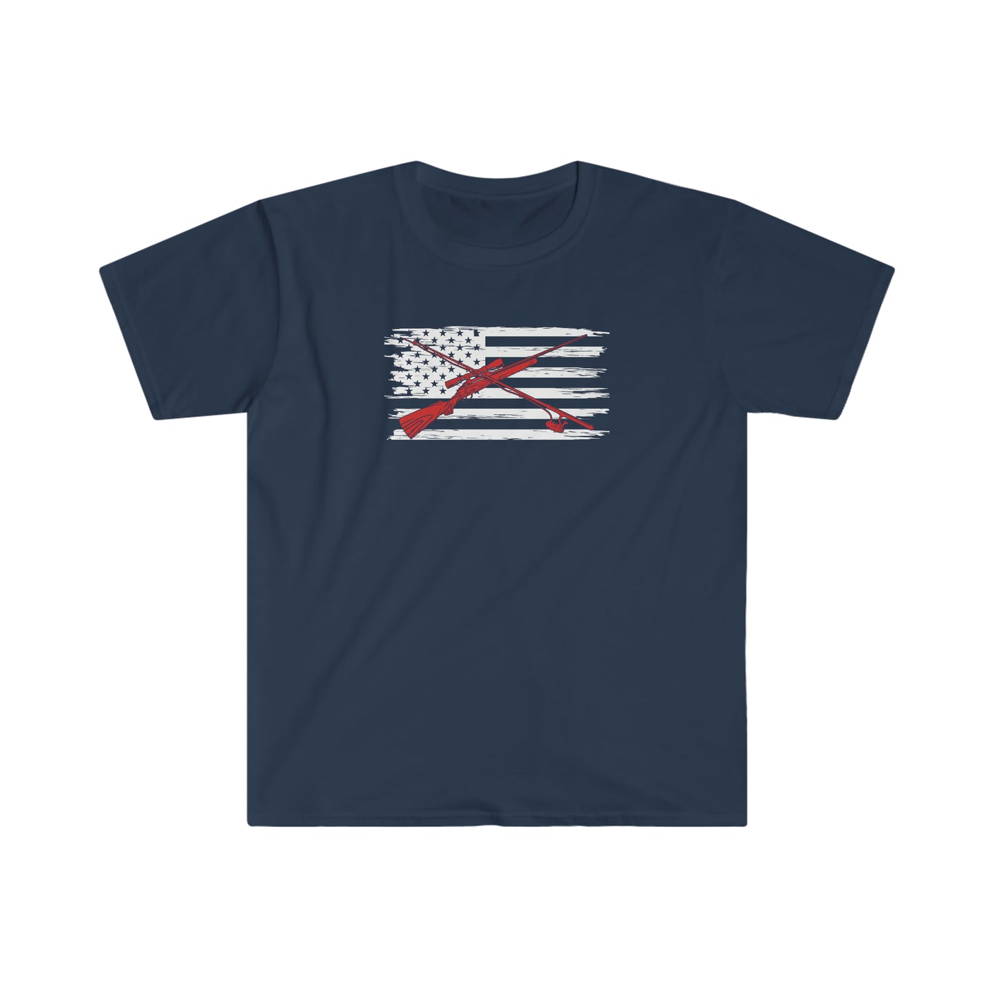"Hunting & Fishing Flag" Unisex Softstyle T-Shirt