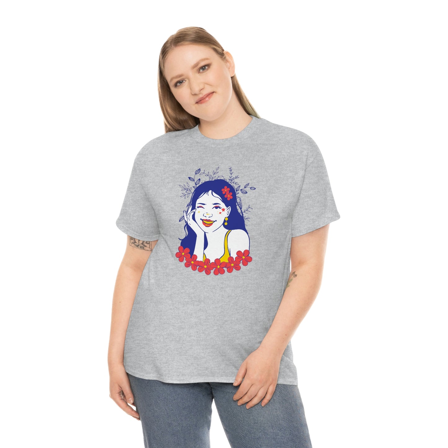 "Sunny Smiles" Unisex Heavy Cotton Tee