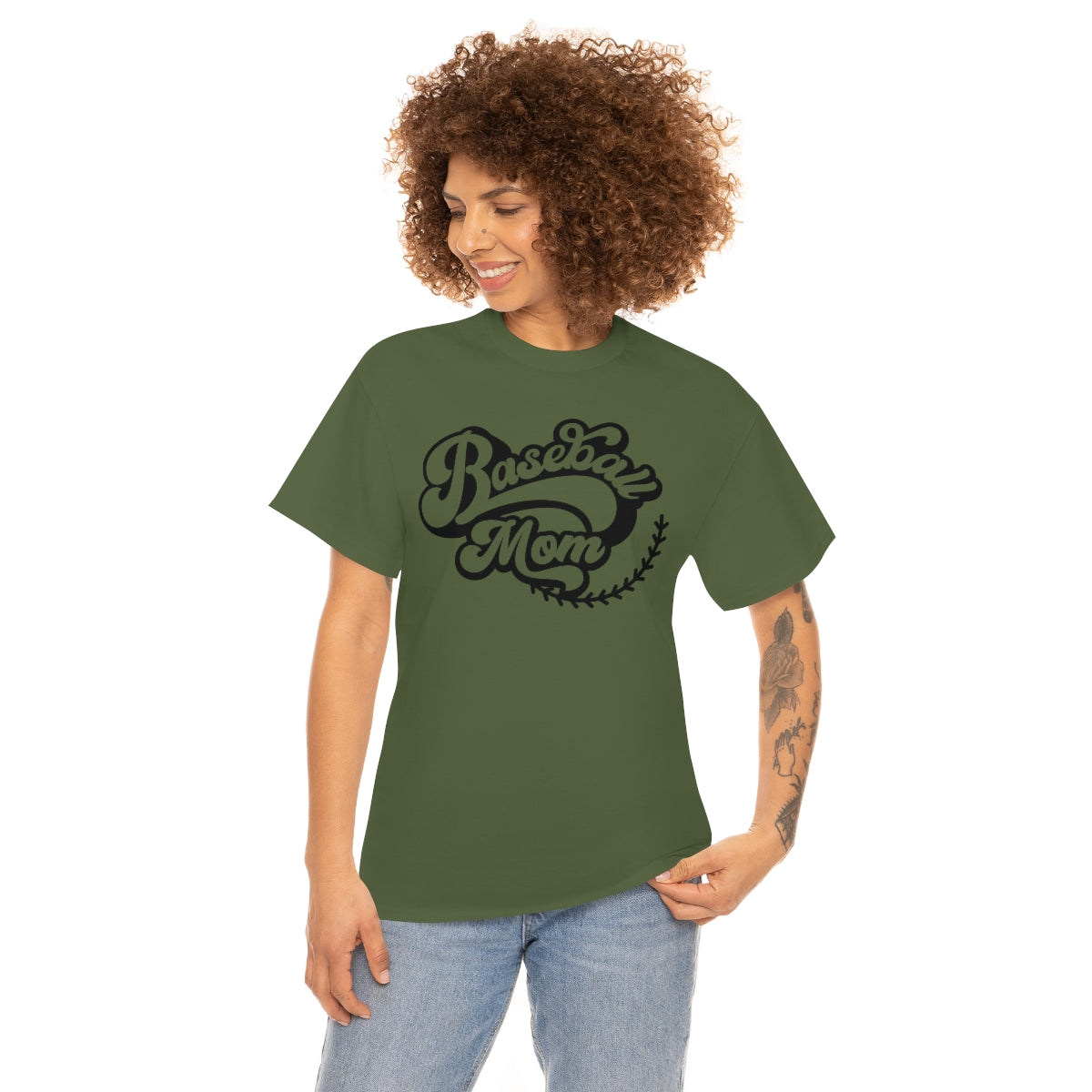 "Baseball Mom" Unisex Heavy Cotton Tee