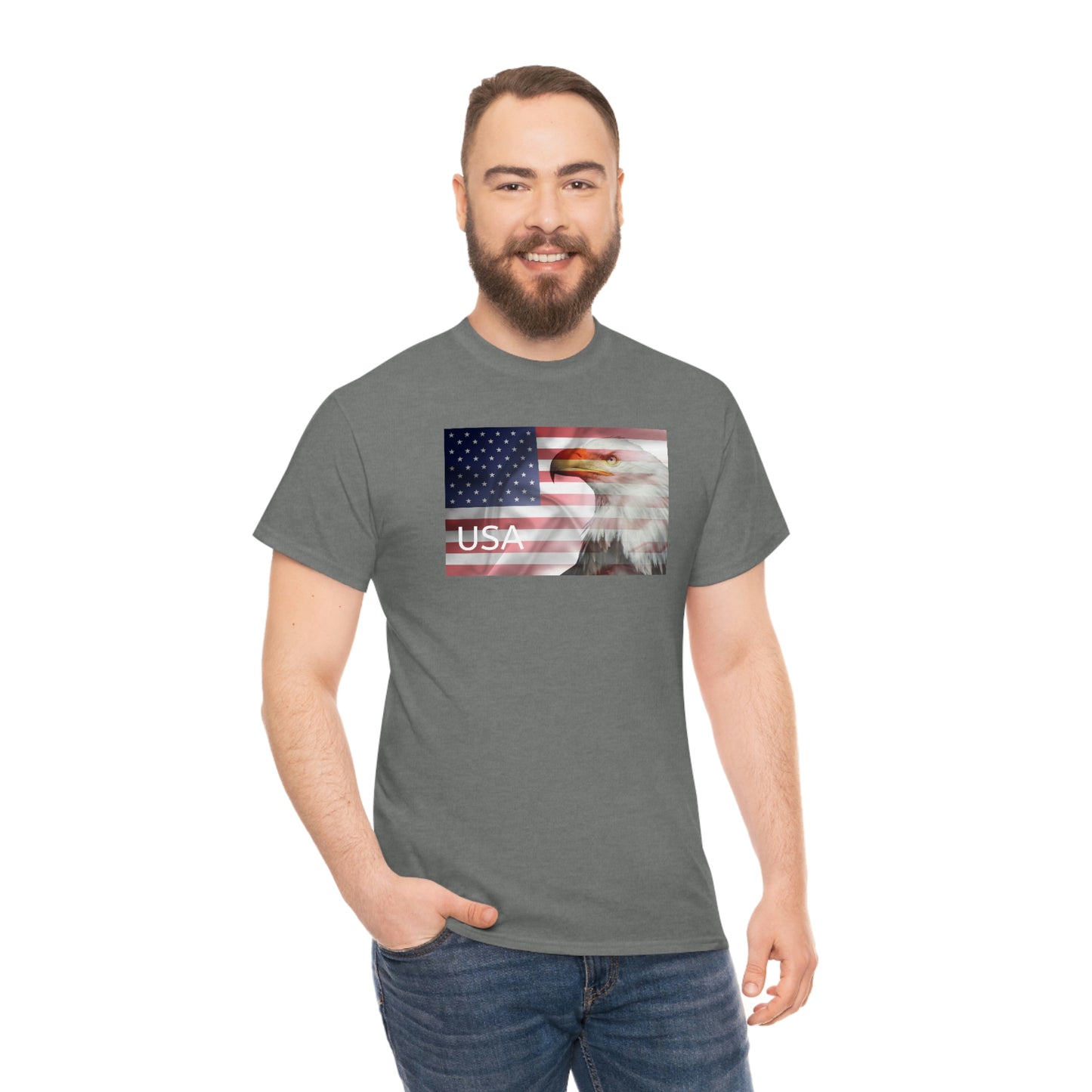 "USA Eagle" Unisex Heavy Cotton Tee