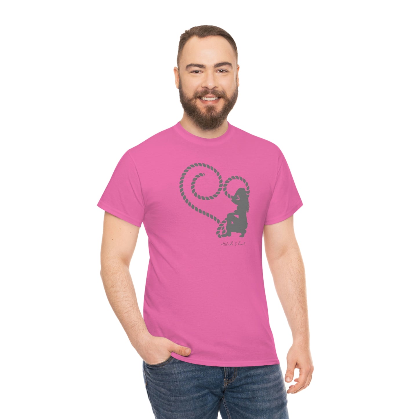 "Attitude & Heart" Unisex Heavy Cotton Tee