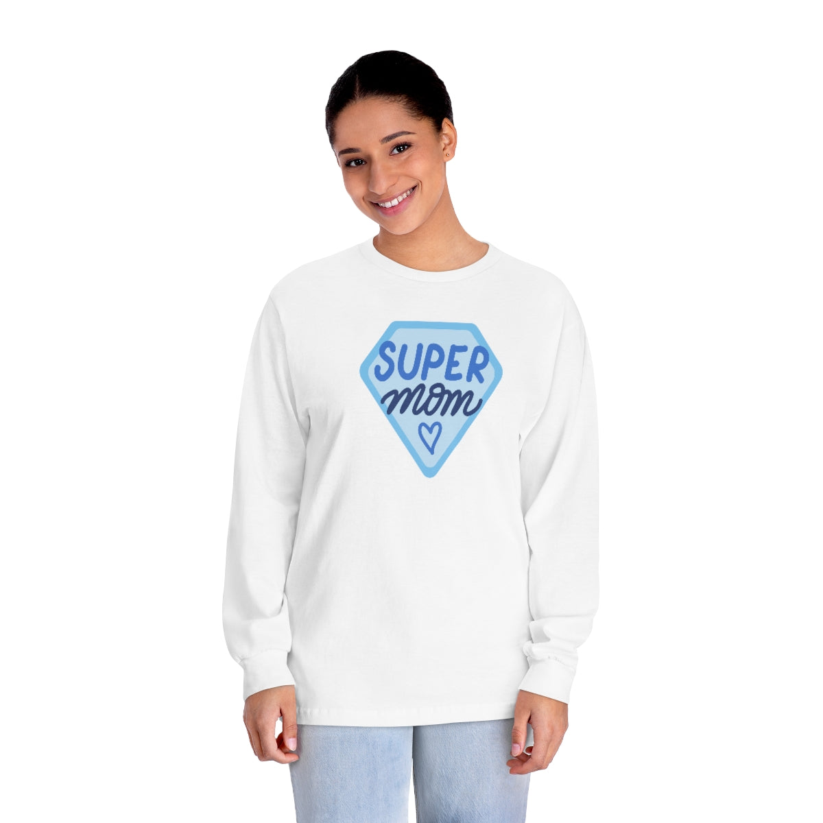 "Super Mom" Unisex Classic Long Sleeve T-Shirt