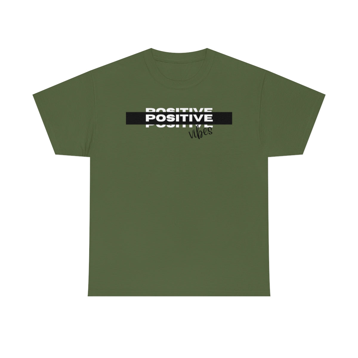 Positive Vibes Unisex Heavy Cotton Tee