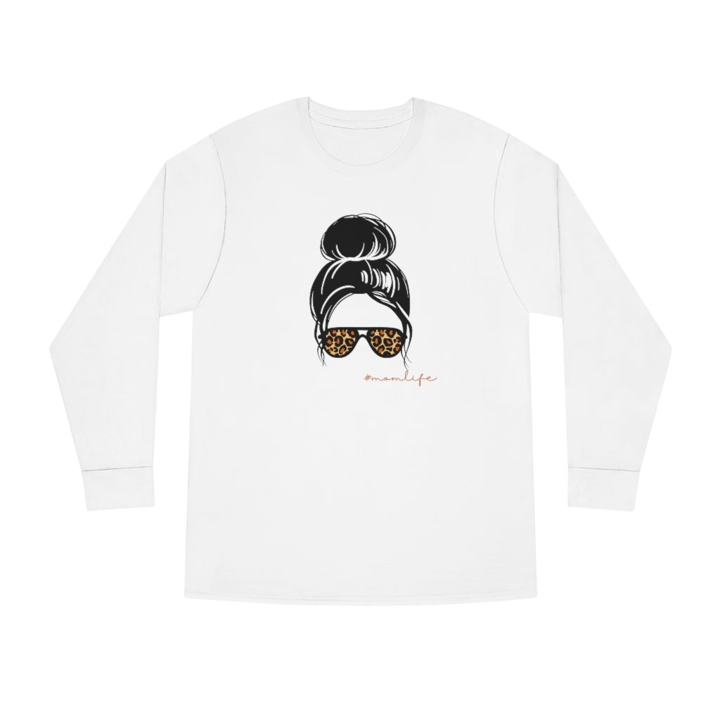 #momlife Long Sleeve Crewneck Tee