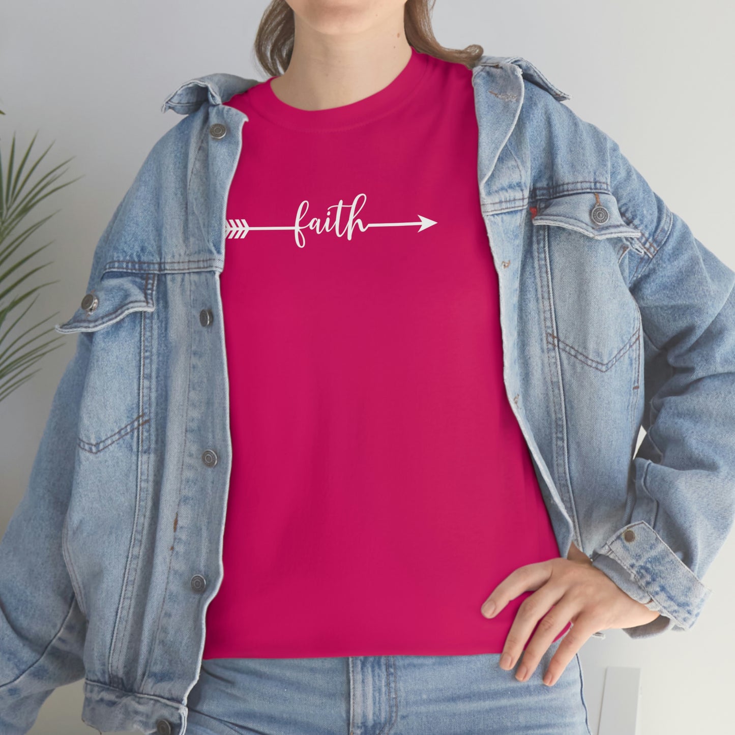 "Faith Arrow" Unisex Heavy Cotton Tee