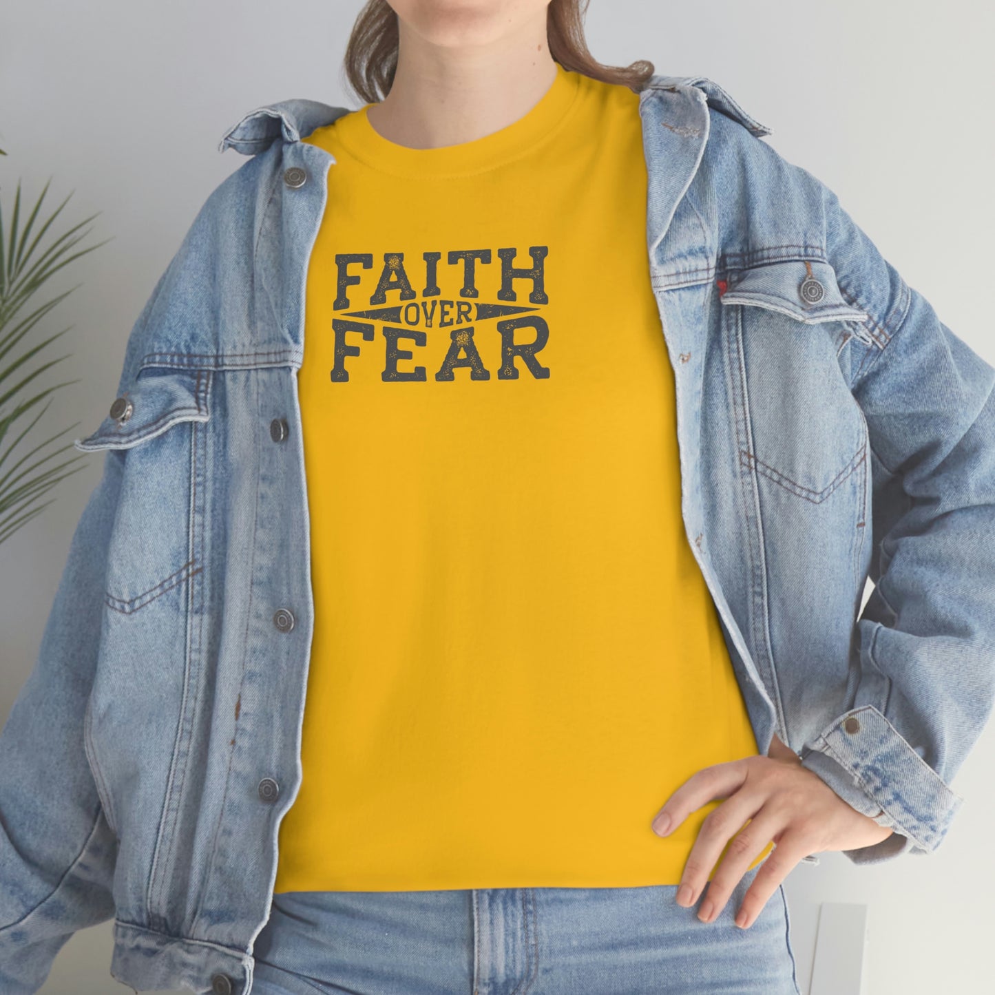 "Faith Over Fear" Unisex Heavy Cotton Tee