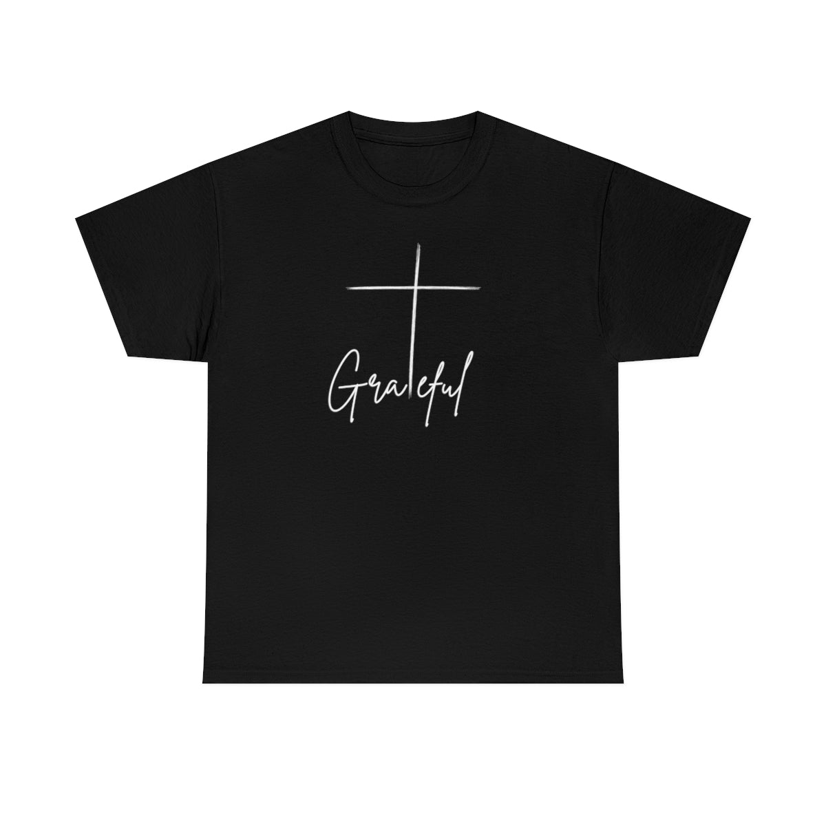 "Grateful Cross" Unisex Heavy Cotton Tee