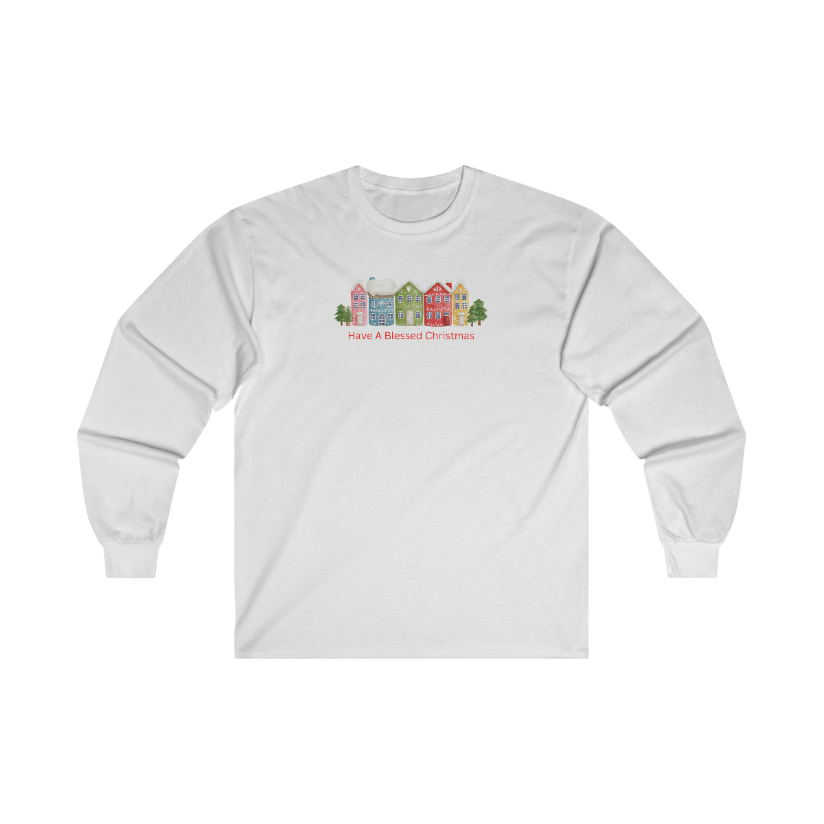"Have A Blessed Christmas" Ultra Cotton Long Sleeve Tee