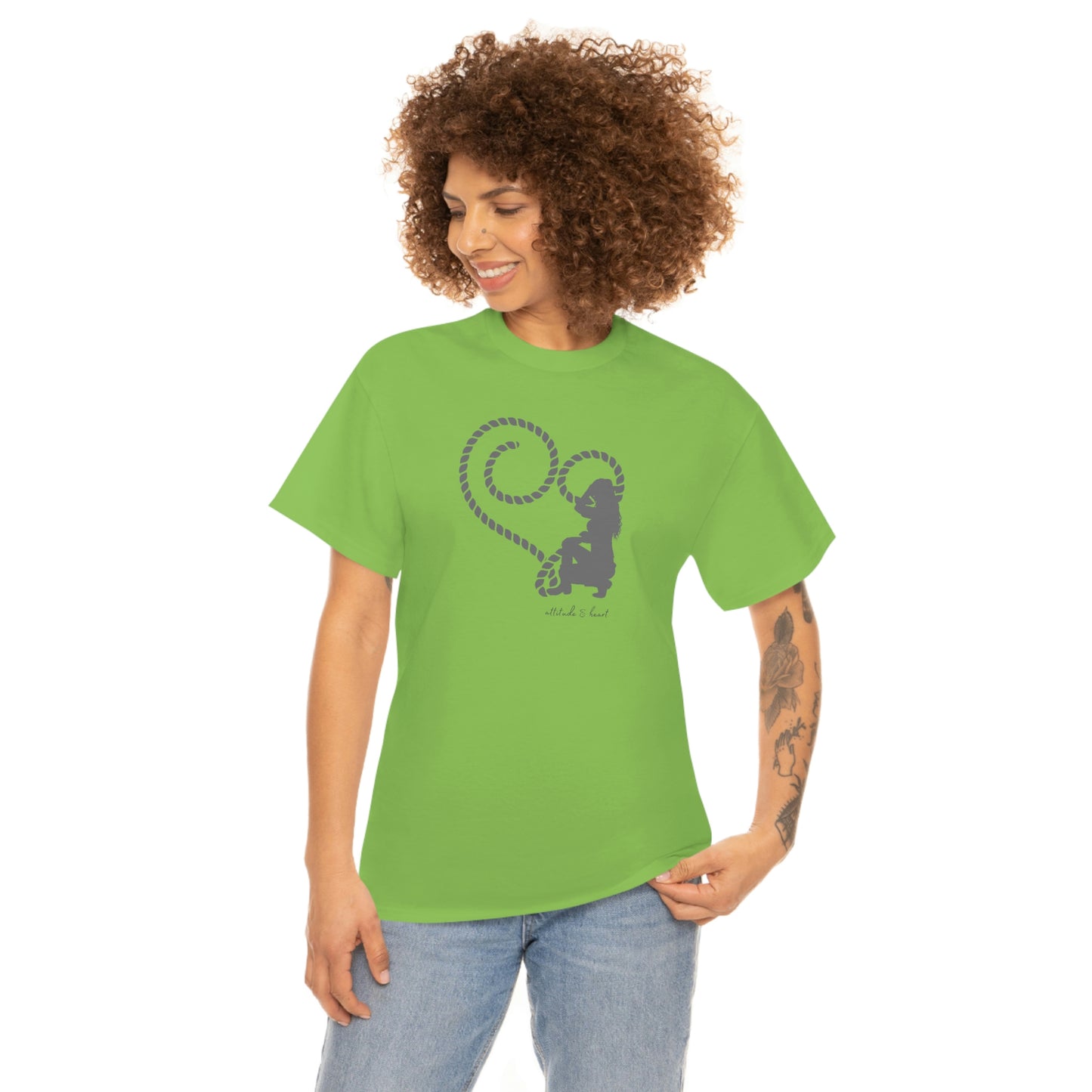 "Attitude & Heart" Unisex Heavy Cotton Tee