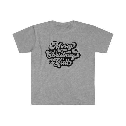 "Merry Christmas Ya'll" Unisex Softstyle T-Shirt
