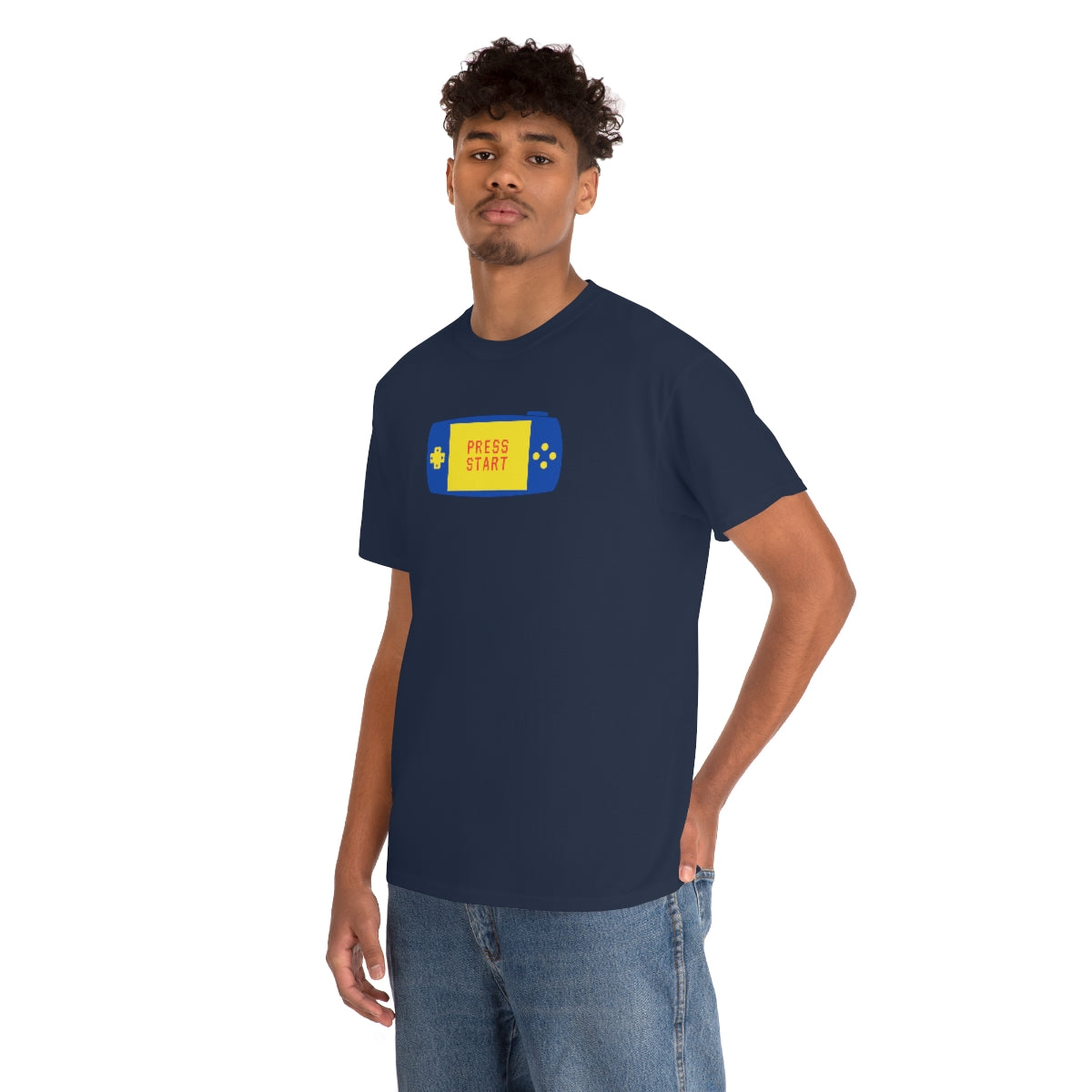 "Press Start" Unisex Heavy Cotton Tee