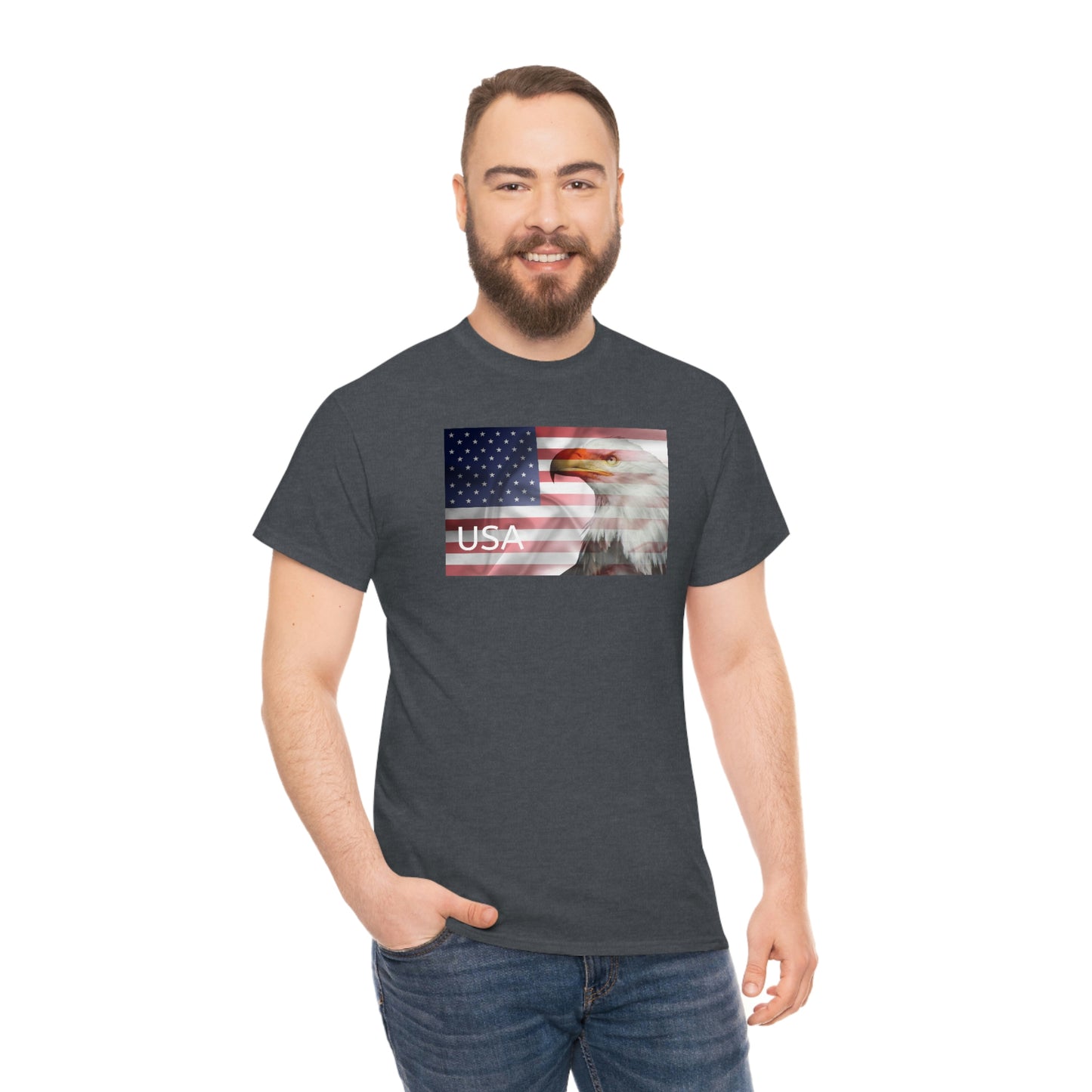 "USA Eagle" Unisex Heavy Cotton Tee
