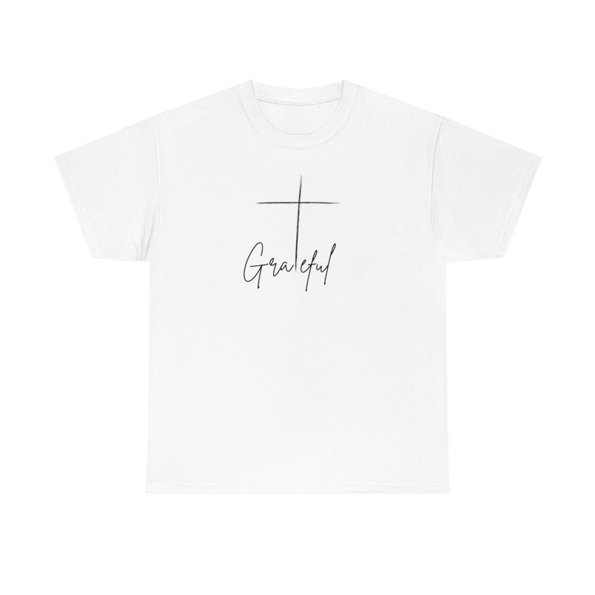"Grateful Cross" Unisex Heavy Cotton Tee