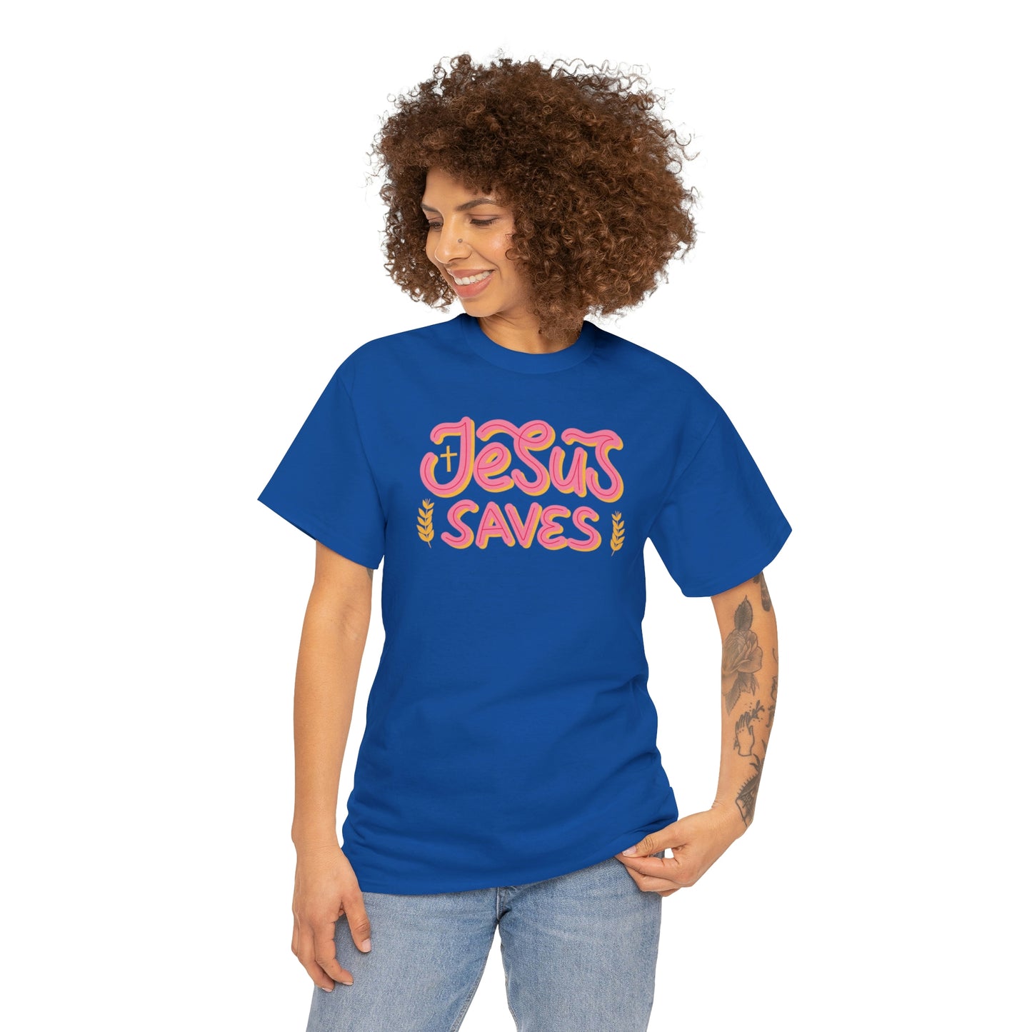 "Jesus Saves" Unisex Heavy Cotton Tee