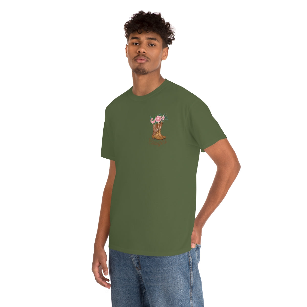 "Cowgirl/Herd That" Unisex Heavy Cotton Tee Front/Back Designs
