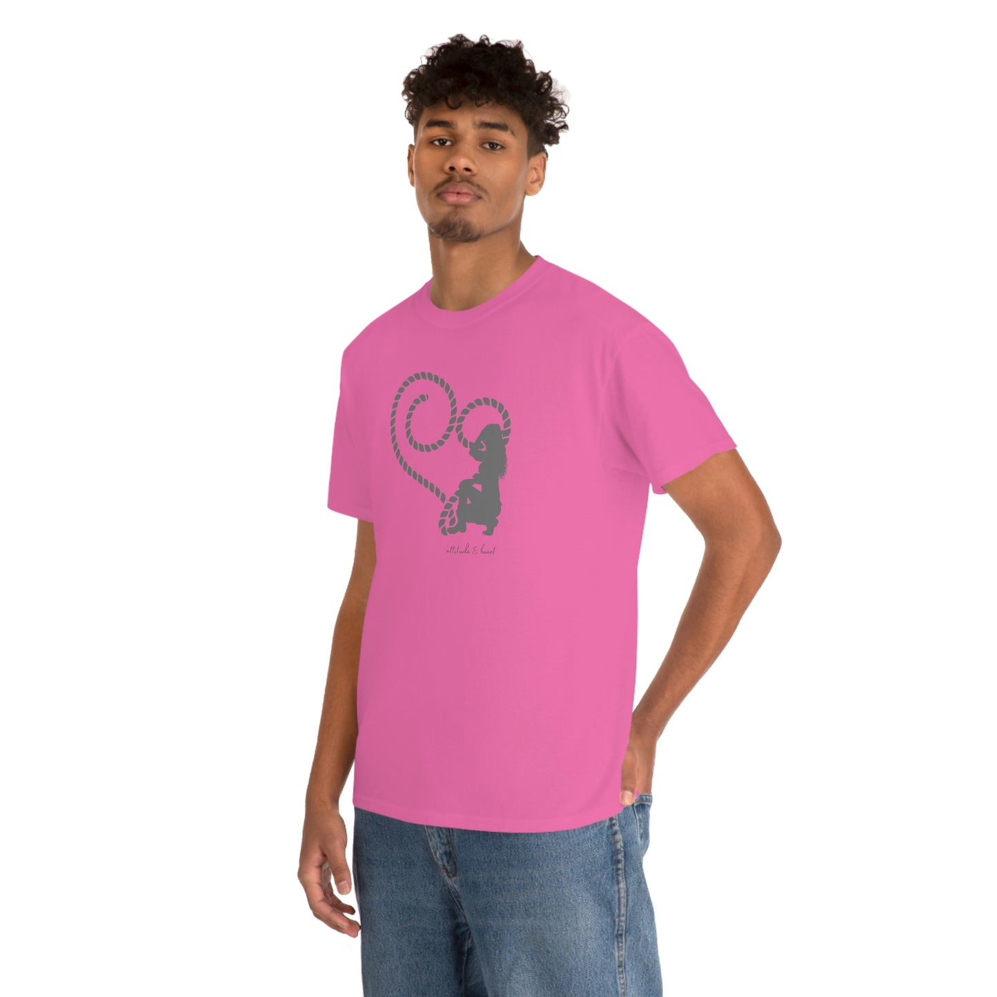 "Attitude & Heart" Unisex Heavy Cotton Tee