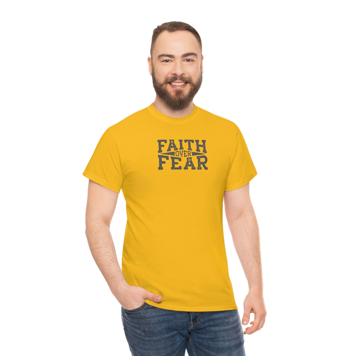 "Faith Over Fear" Unisex Heavy Cotton Tee