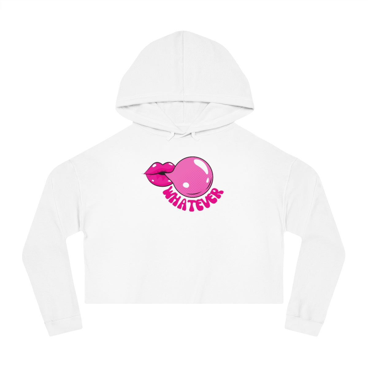 "Whatever" Women’s Cropped Hooded Sweatshirt