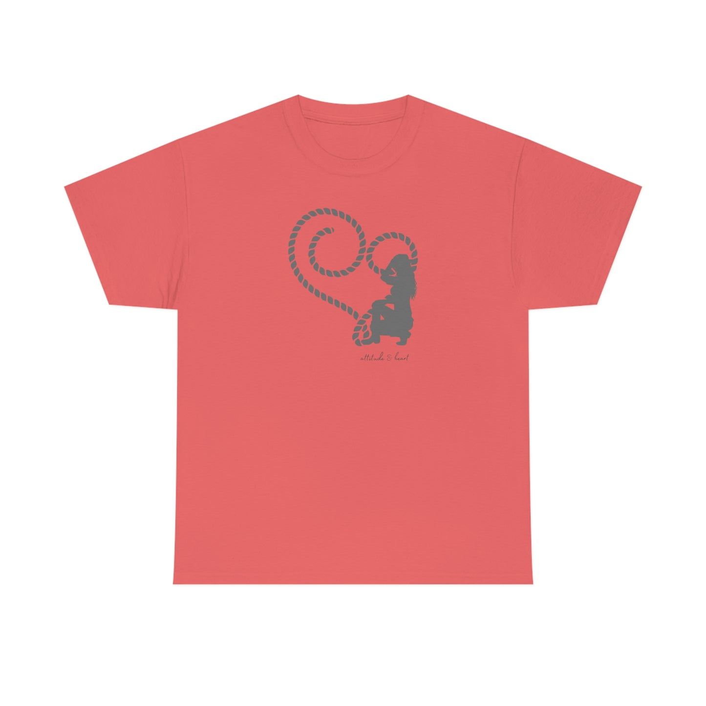 "Attitude & Heart" Unisex Heavy Cotton Tee