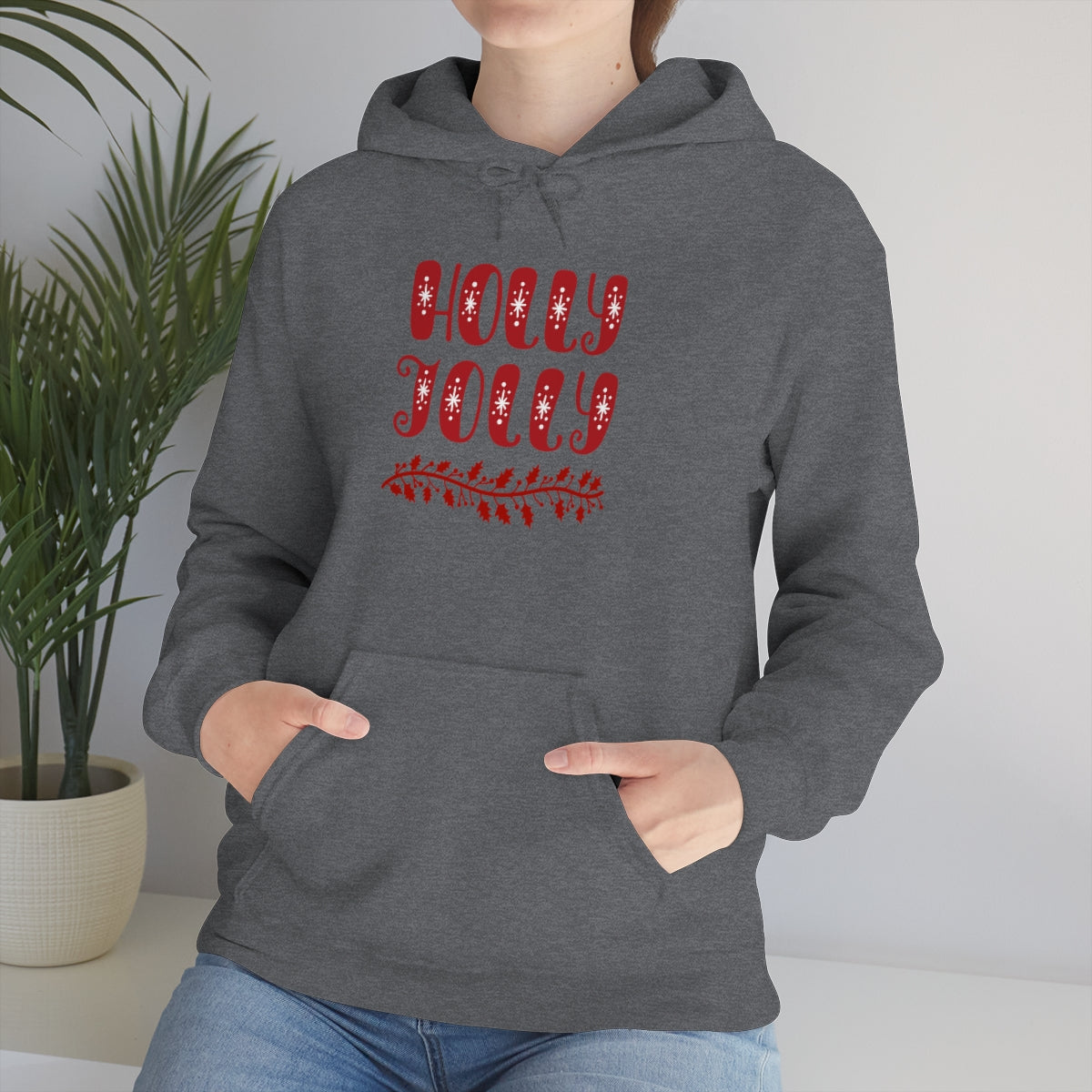 "Holly Jolly" Unisex Heavy Blend™ Hooded Sweatshirt