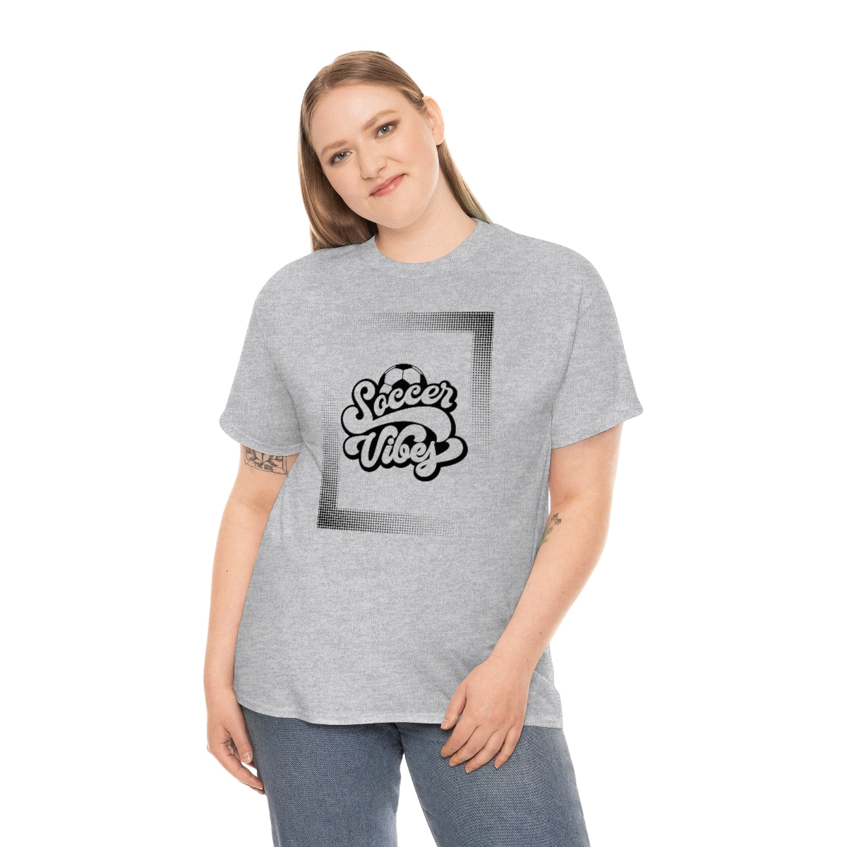 "Soccer Vibes" Unisex Heavy Cotton Tee