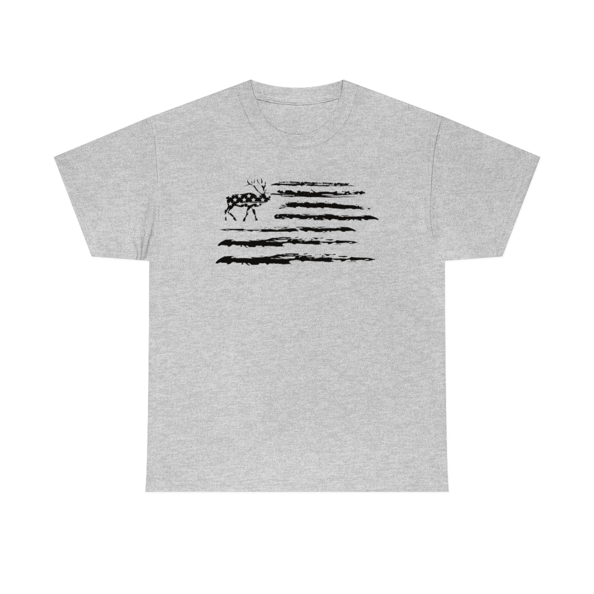 "Black Deer Flag" Unisex Heavy Cotton Tee
