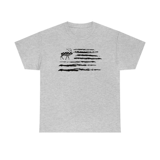 "Black Deer Flag" Unisex Heavy Cotton Tee
