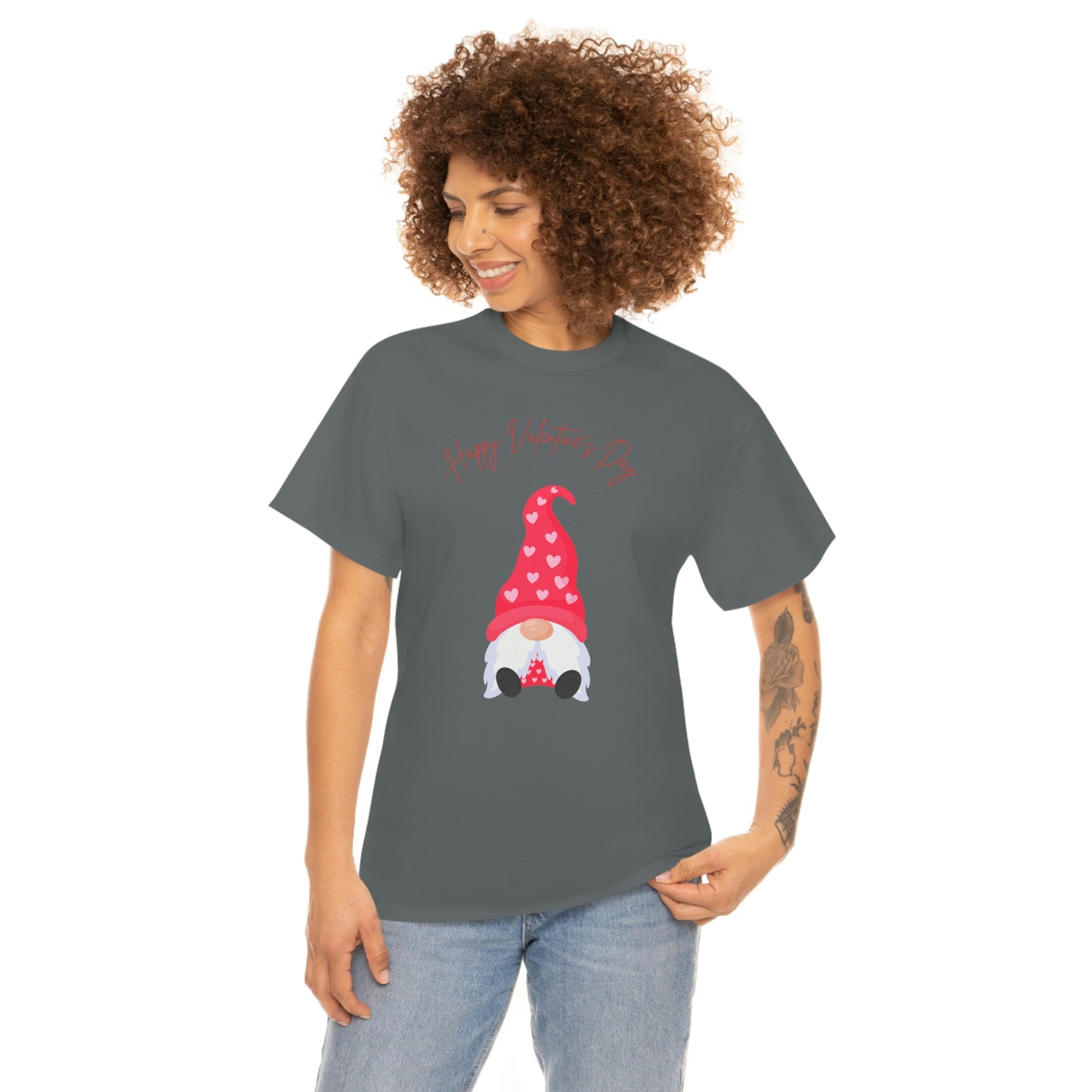 "Happy Valentine's Day" Unisex Heavy Cotton Tee