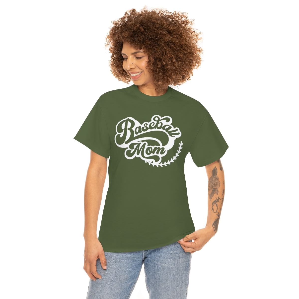 "Baseball Mom" Unisex Heavy Cotton Tee