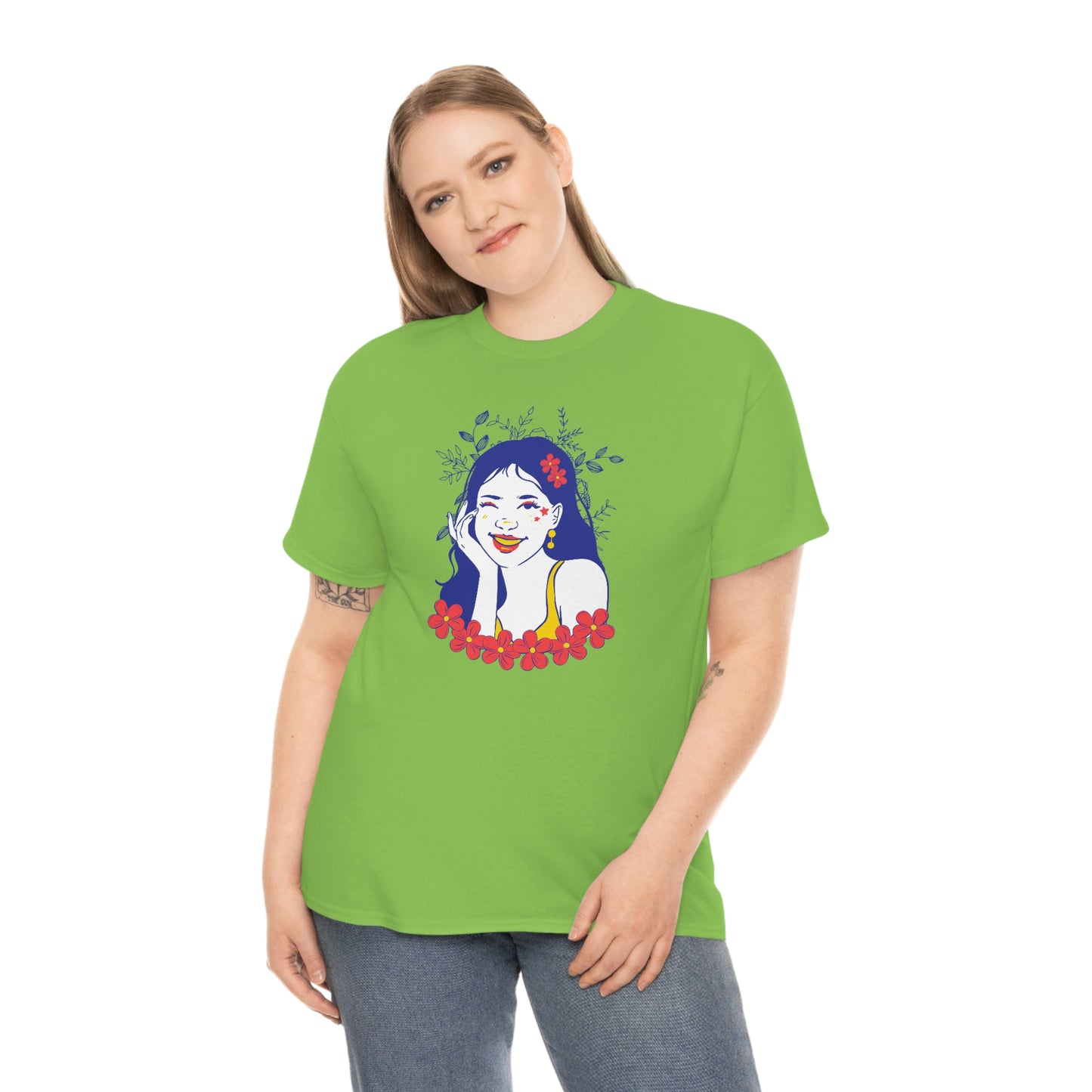 "Sunny Smiles" Unisex Heavy Cotton Tee
