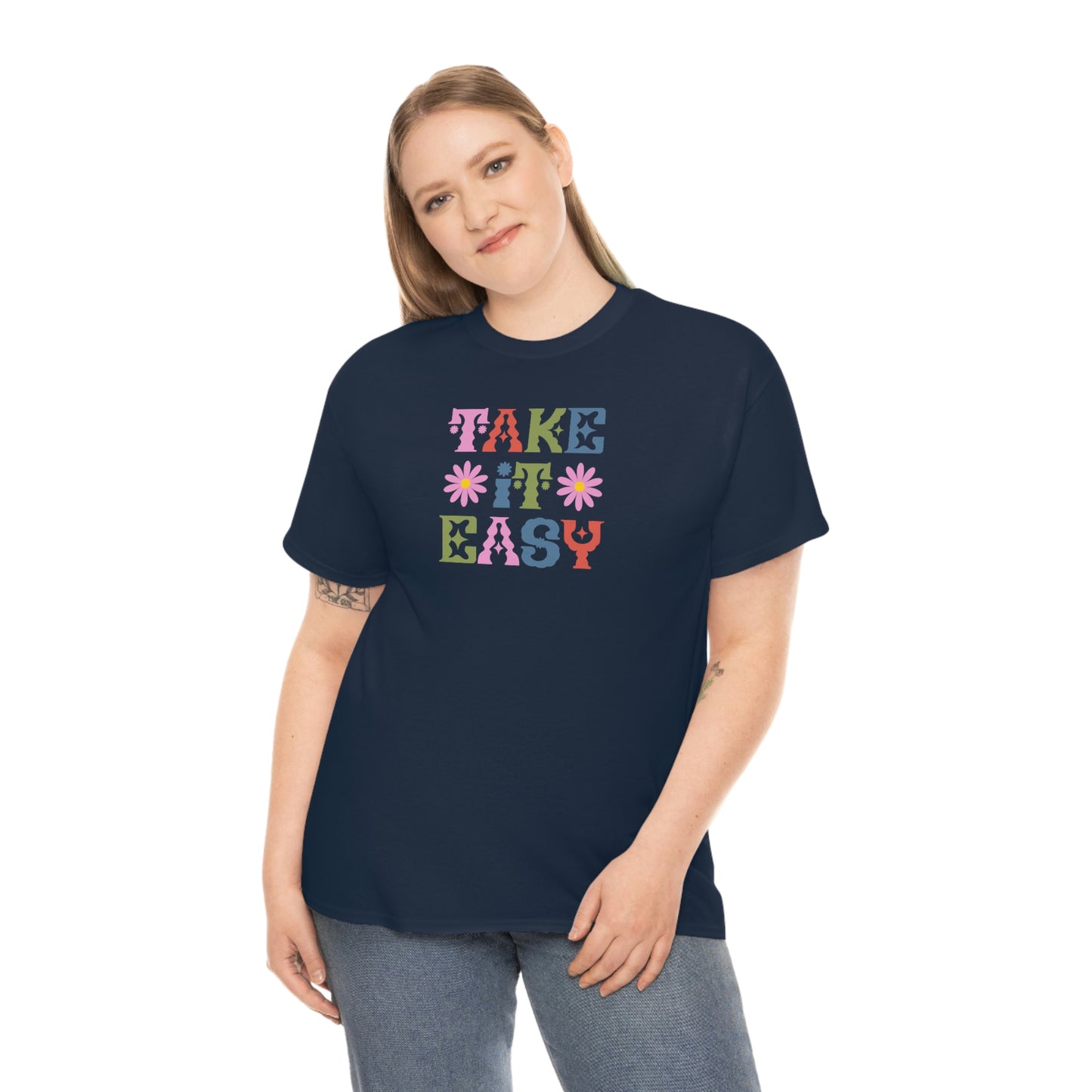 "Take It Easy" Unisex Heavy Cotton Tee