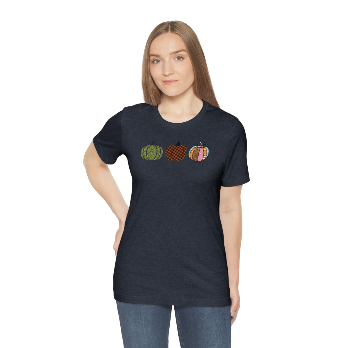 "Triple Pumpkins" Unisex Jersey Short Sleeve Tee