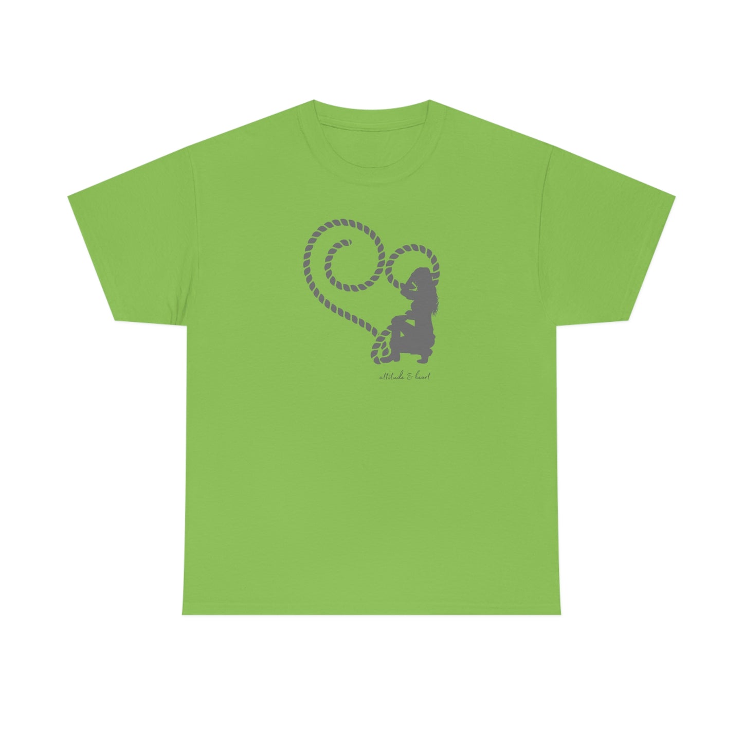 "Attitude & Heart" Unisex Heavy Cotton Tee
