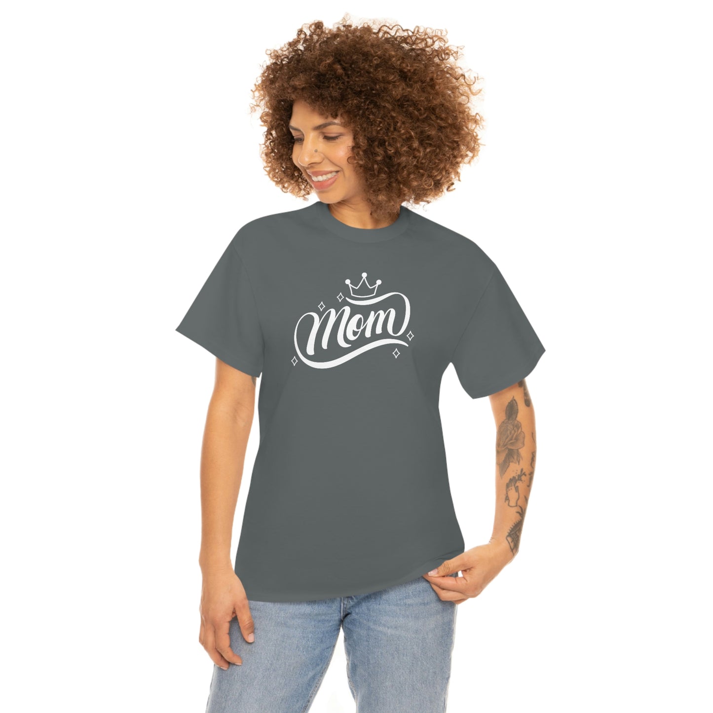 "Mom" Unisex Heavy Cotton Tee