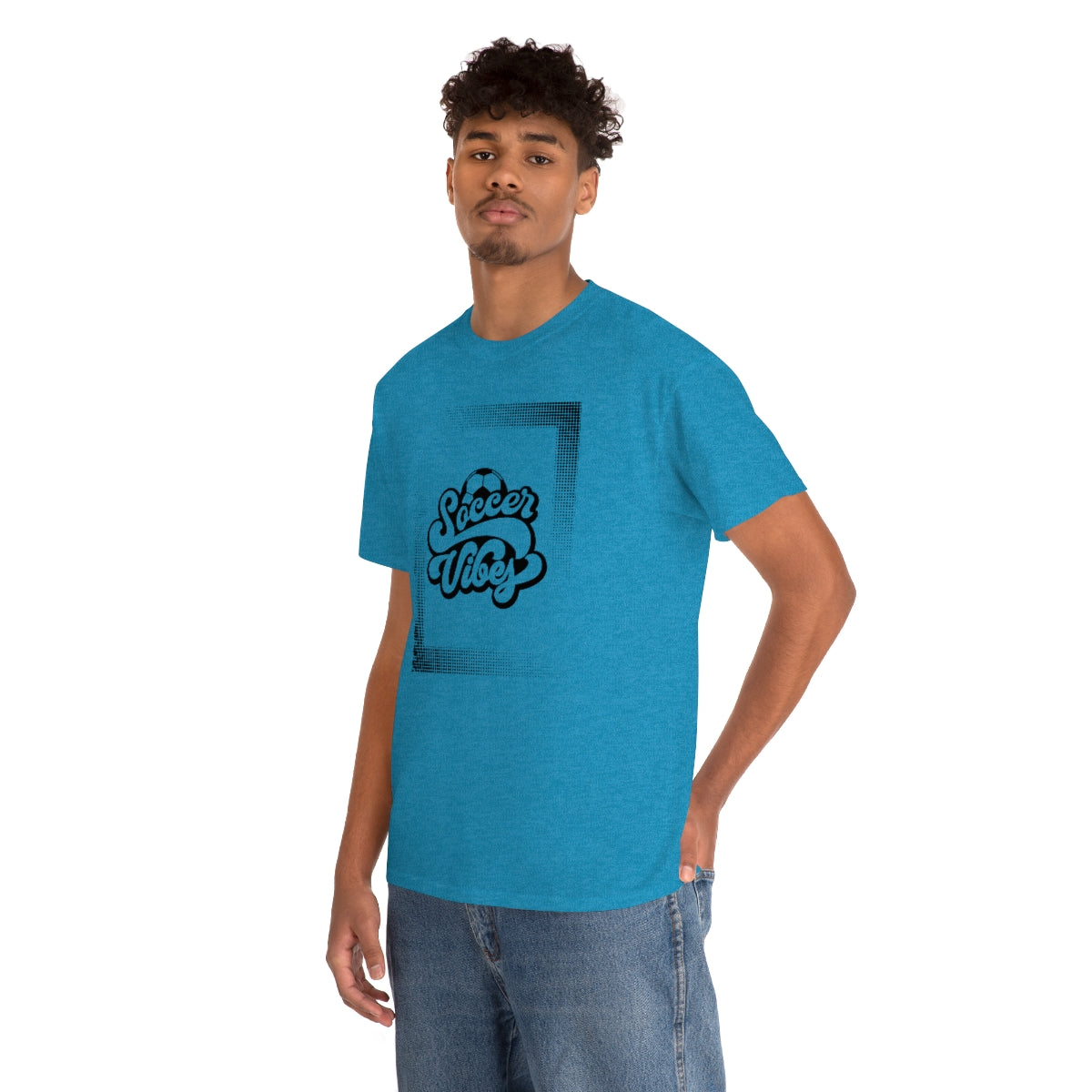 "Soccer Vibes" Unisex Heavy Cotton Tee