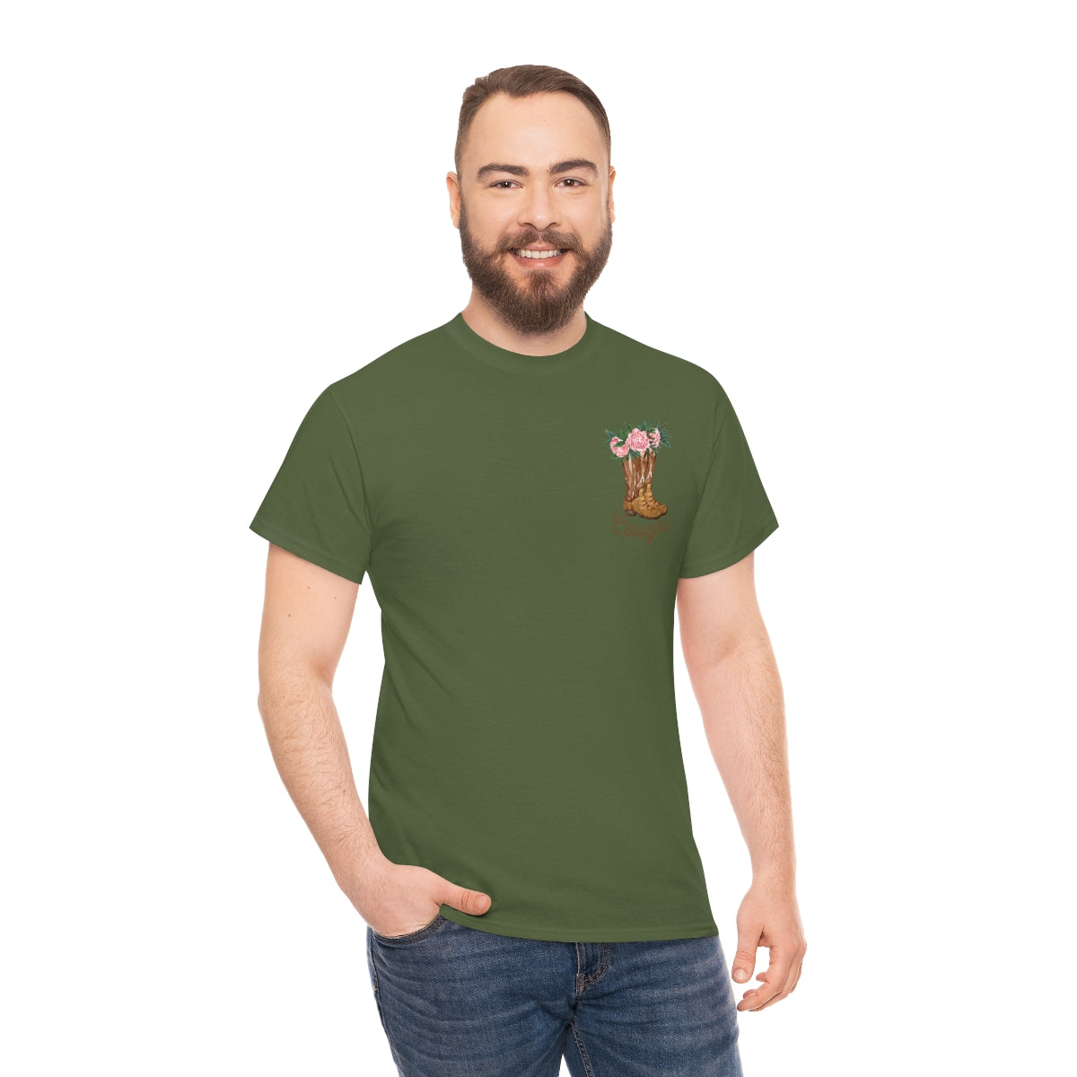 "Cowgirl/Herd That" Unisex Heavy Cotton Tee Front/Back Designs