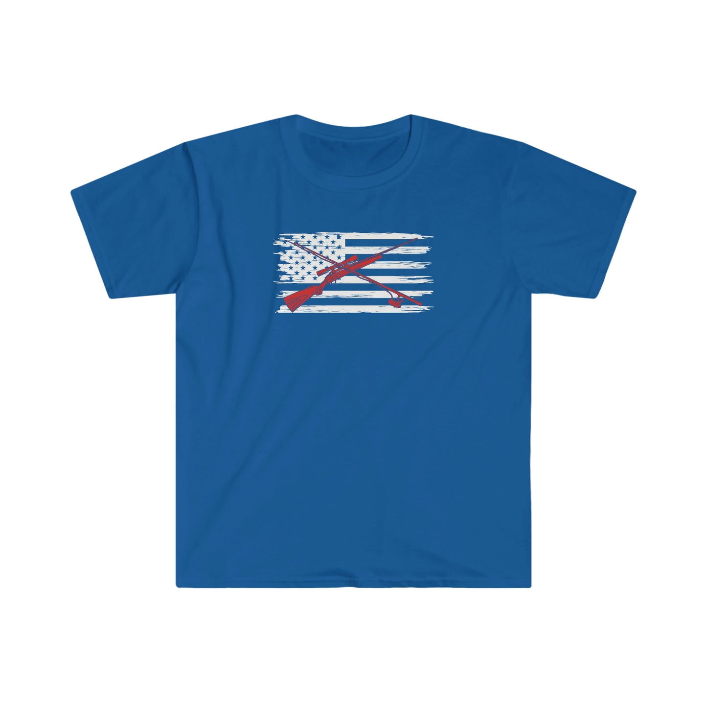 "Hunting & Fishing Flag" Unisex Softstyle T-Shirt