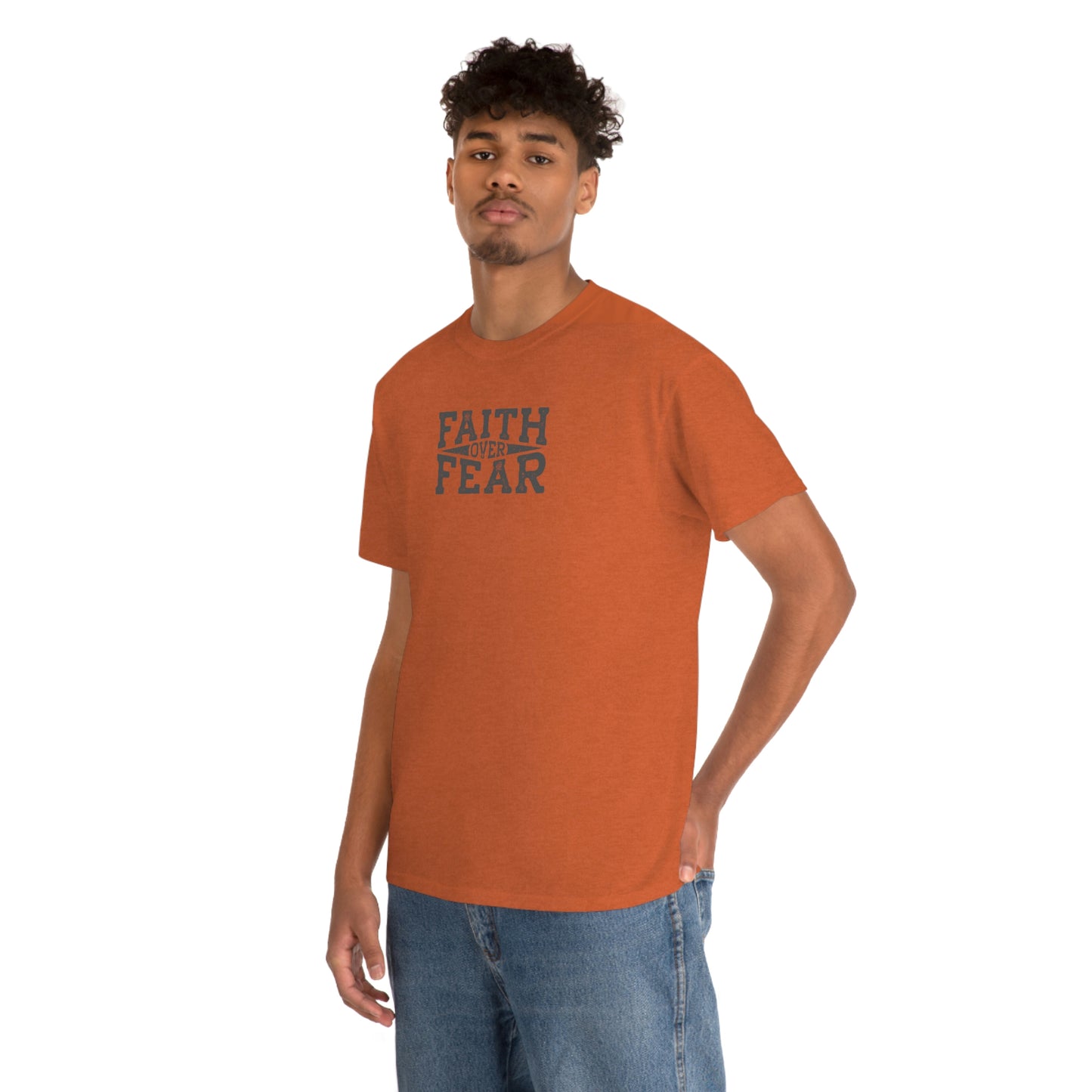 "Faith Over Fear" Unisex Heavy Cotton Tee
