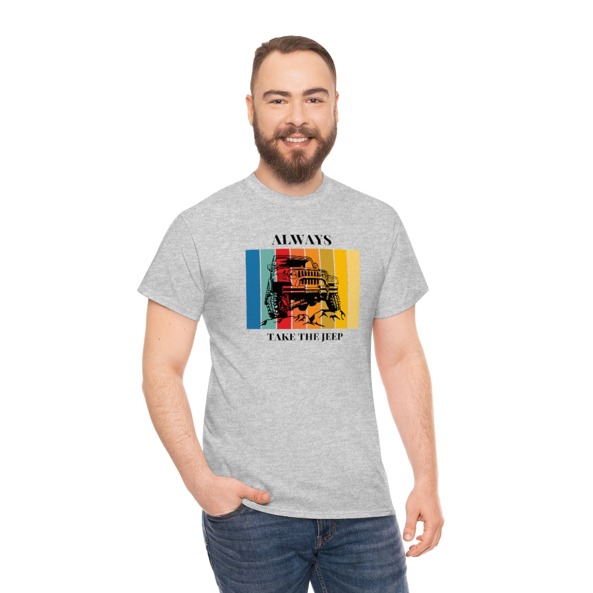 Always Take the Jeep Unisex Heavy Cotton Tee
