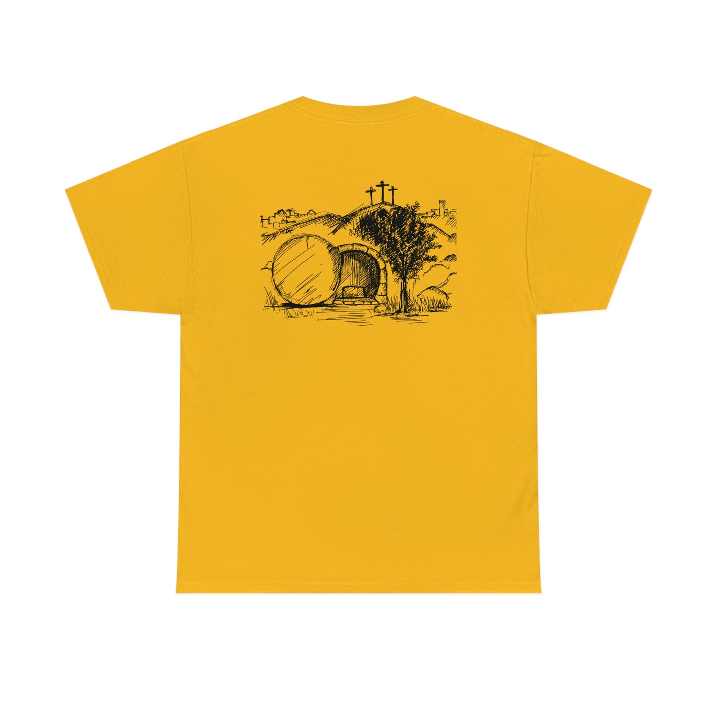 "He is Risen" (front/back design) Unisex Heavy Cotton Tee