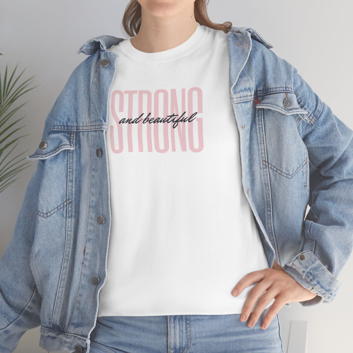 "Strong and Beautiful" Unisex Heavy Cotton Tee