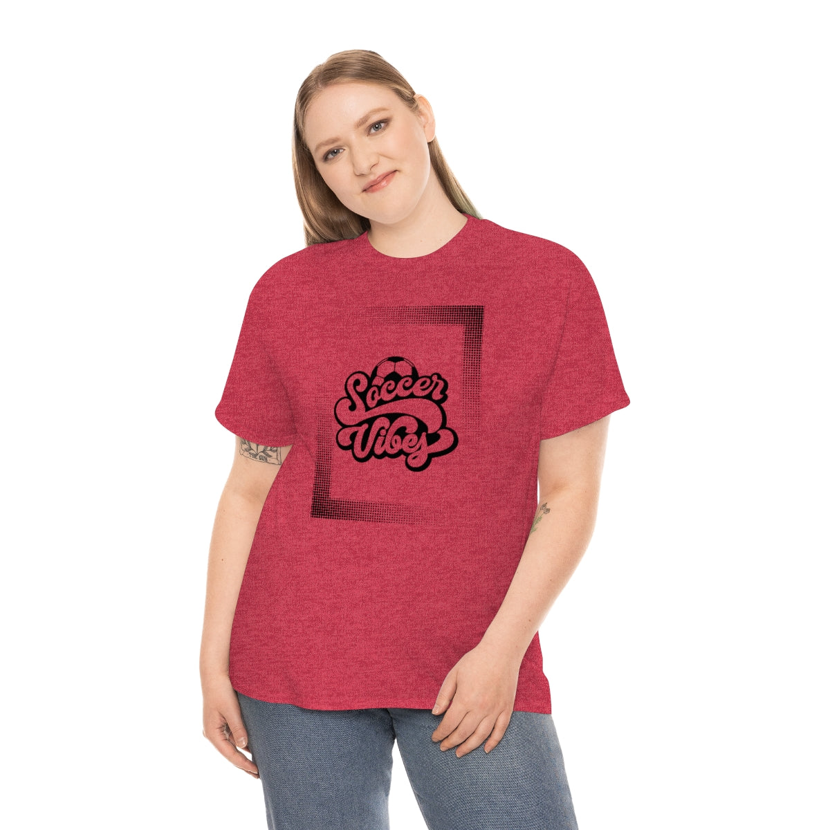 "Soccer Vibes" Unisex Heavy Cotton Tee